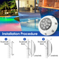 Submersible led underwater light for swimming pool