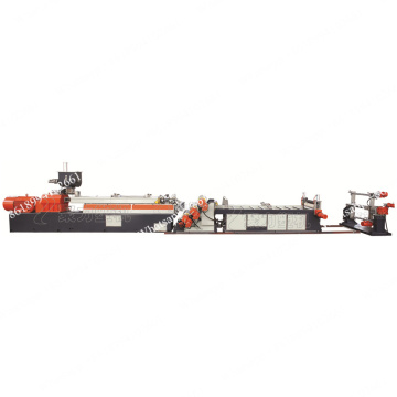 Plastic sheet extrusion line