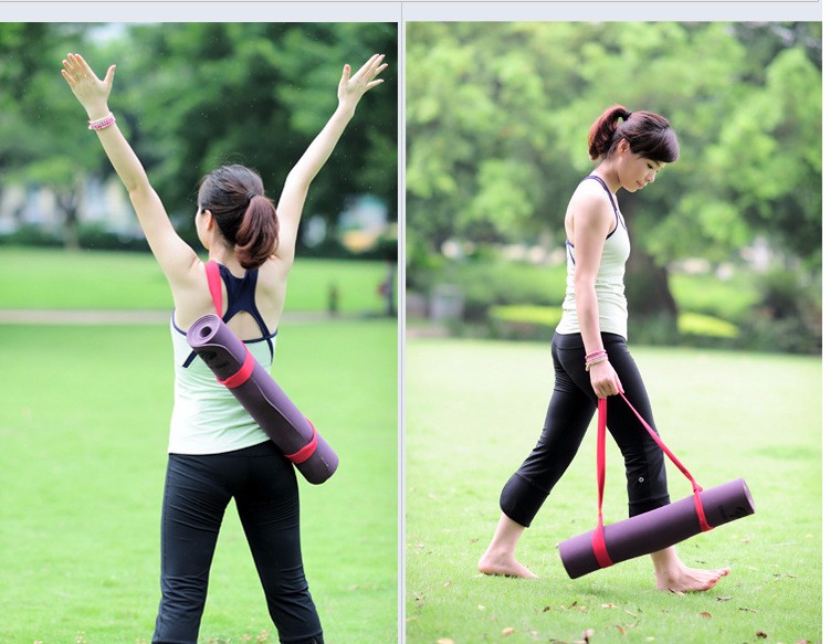 yoga mat strap application