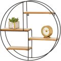 Round Metal Wall Mount Display Organizer Holder