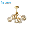 LEDER Modern Glass Staircase Chandeliers