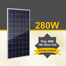 QM 280W 156 mm Zellen 5BB Polykristalline Solarmodule