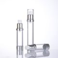 lotion airless pump liquid bottle with silver lid