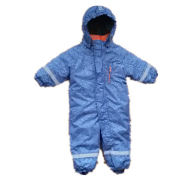 Light Blue Hooded Reflective Waterproof Jumpsuits for Baby/Children