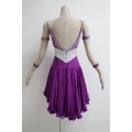 Purple latin dance dress