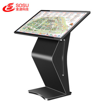 43 inch standing kiosk LCD IR touch screen