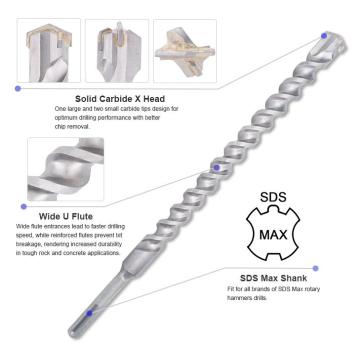 SDS Max Rock Bohrer mit Hartmetallkopfspitze