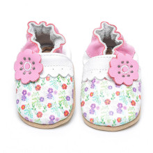 Filles roses Filles Chaussures bébé en cuir souple