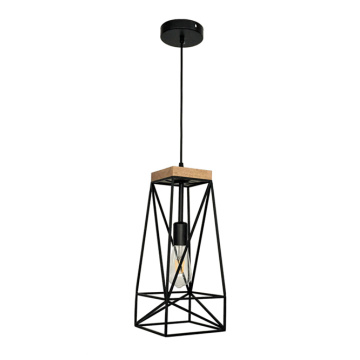 Black Pendant Lamps dining lamp Wood Hanging Lighting