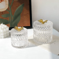 Frascos de candelera de vidrio de mariposa elegante