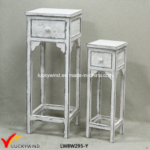 Four Legs Wooden Antique Decorative Stools