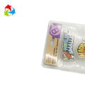 Tri-folded plastic toy blister packaging