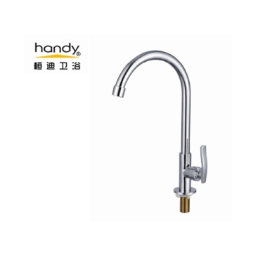 Economical Pillar Type Kitchen Brass Single Cold Faucet