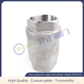 Vertical threaded check valve