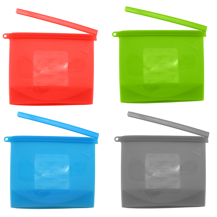 Silicone plastic bag