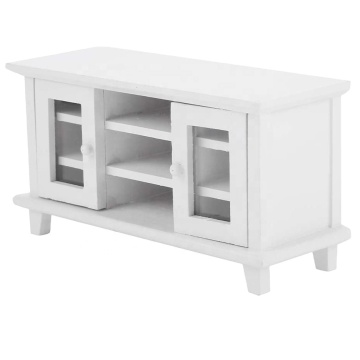 Storage TV Cabinet Miniature Mini Wooden Furniture