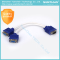 Venda quente OEM 15pins macho para macho VGA para cabo 2VGA