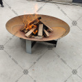 Corten Steel and Water Bowl BBQ Fire Pit