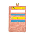 Porte-cartes multifonctions en cuir de crocodile mince