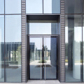Puertas de entrada de vidrio con bisagras de aluminio comercial