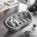 Italian Minimalist Styling Cotton 3D Two Seater Sofa