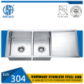 Corrosion-Resistant Rectangular Hotel Double Bowls Sinks