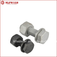 Black B7 Hex Bolt and Nut