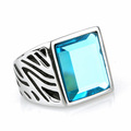 Luxury jewelry square Diamond signet ring