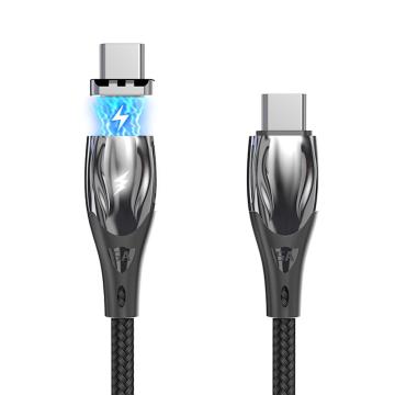 66W Magnetic 3-em-1 tipo C e micro USB Cabo