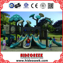 Parque de diversões Playground exterior comercial para crianças com slide