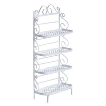 1/12 scale Dollhouse Flower Iron Shelves Pergola