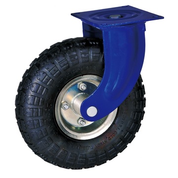 10'' industrial pneumatic casters with ball bearing