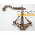 Antique Copper Kitchen Faucet With Purified Outlet