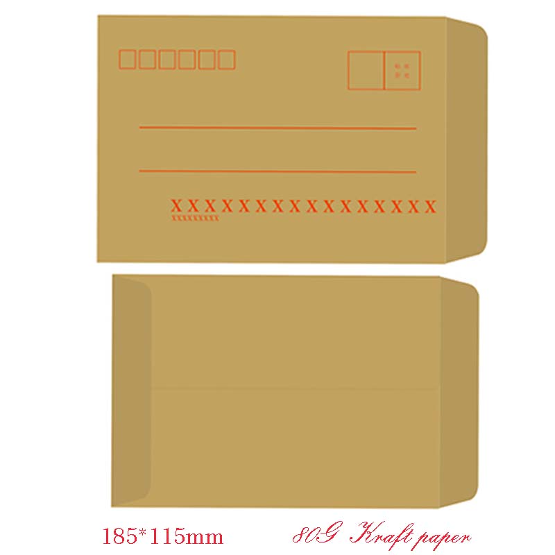 An envelope paper bag with a printable logo