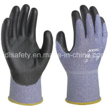 18 калибровочных порезов безопасности перчатка с PU затер (K8091-18)