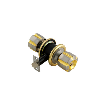 Electroplate Brass Cylinder Lock Zinc Alloy Knob Lock
