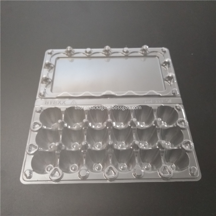 clear plastic quail egg tray