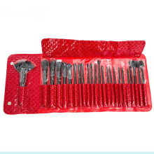 Brosses de maquillage personnalisées Brosse de maquillage 24PCS Red Best