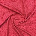 Warmer roter Blumen-Viskose-Crinkle-bedruckter Stoff