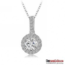 Micro Inlay Zircon Pendant Necklace for Women (CNL0014-B)