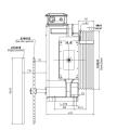 Motor sin engranaje de 480/520 mm no estándar sin engranaje sin engranaje