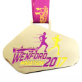 Medalha de meia maratona de liga de zinco personalizada por atacado