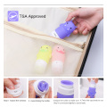 Accessoire portatif de bouteille de shampooing de silicone de mini voyage ensemble