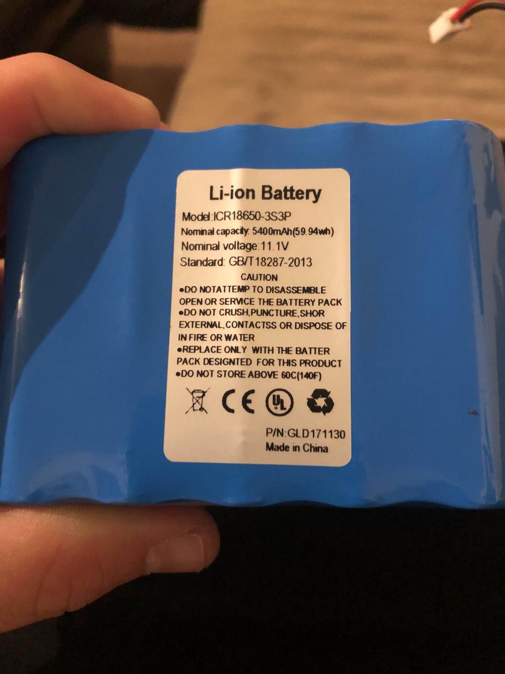 Custom 1450mAh Batteries