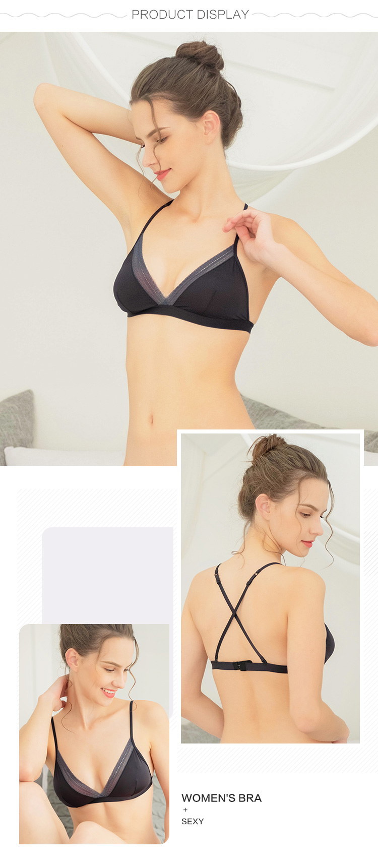 Women bralette-Product display