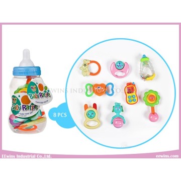 Детские игрушки погремушки в симпатичные бутылки (8шт)