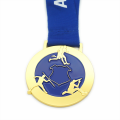 Custom zinc alloy race medals enamel color