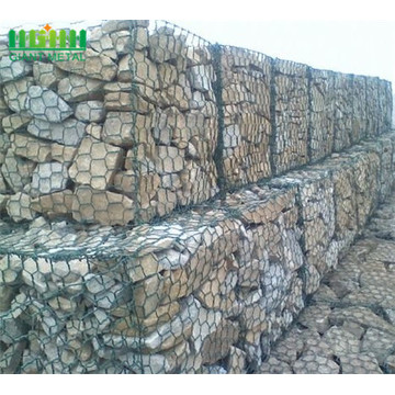 Горячая Окунутая Гальванизированная Шестиугольная Коробка Gabion Ячеистой Сети 