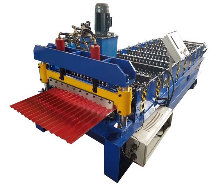 corrugated steel forming machine