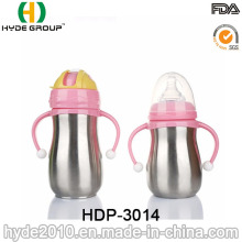 Caliente nuevo uso dos bebé taza de acero inoxidable (HDP-3014)